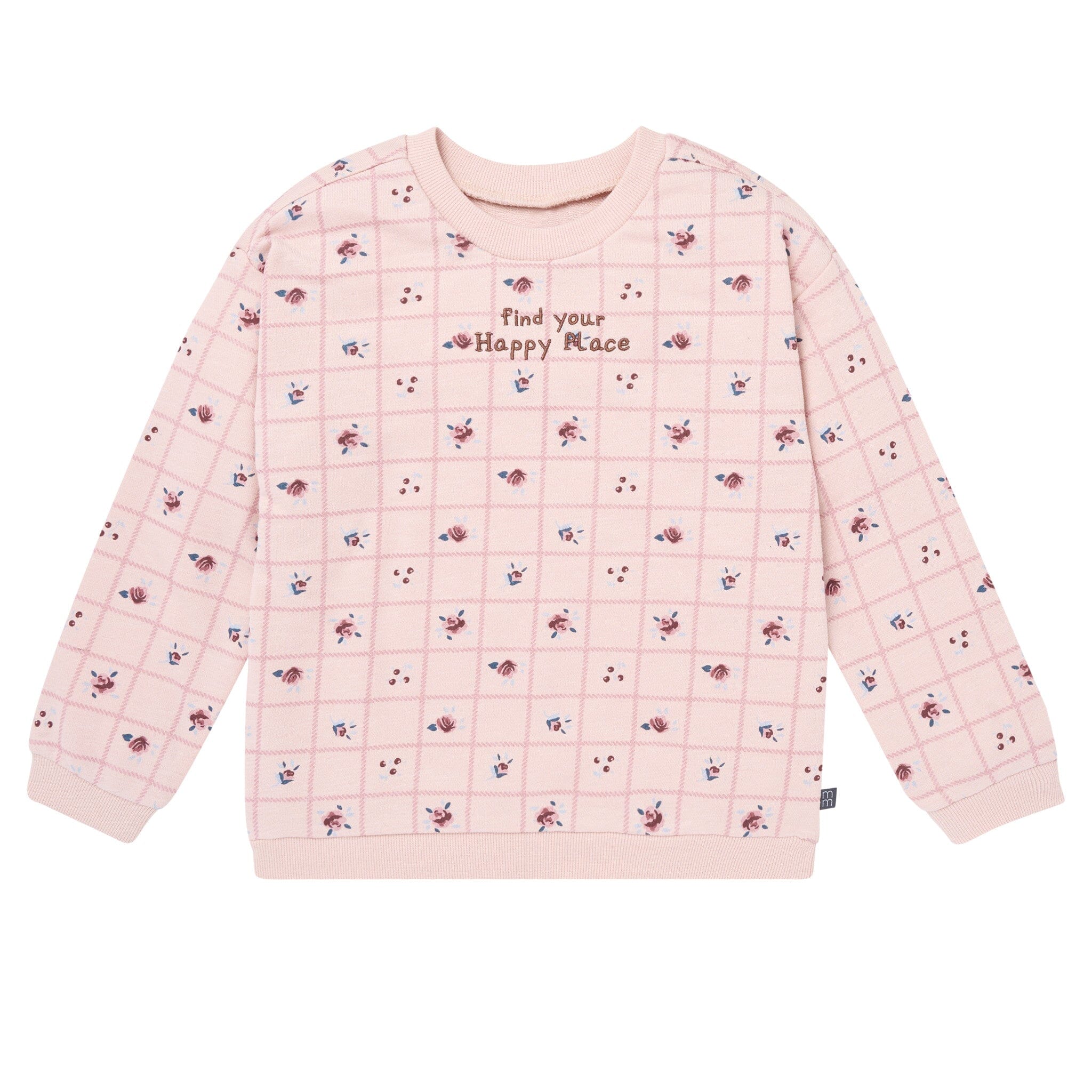 2-Piece Baby Girls Pink Happy Place Drop Shoulder Sweatshirt and Sweatpant Set Outfits & Sets Gerber® 