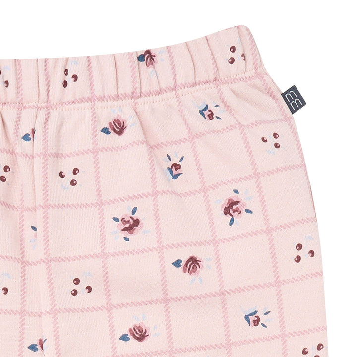 2-Piece Baby Girls Pink Happy Place Drop Shoulder Sweatshirt and Sweatpant Set Outfits & Sets Gerber® 