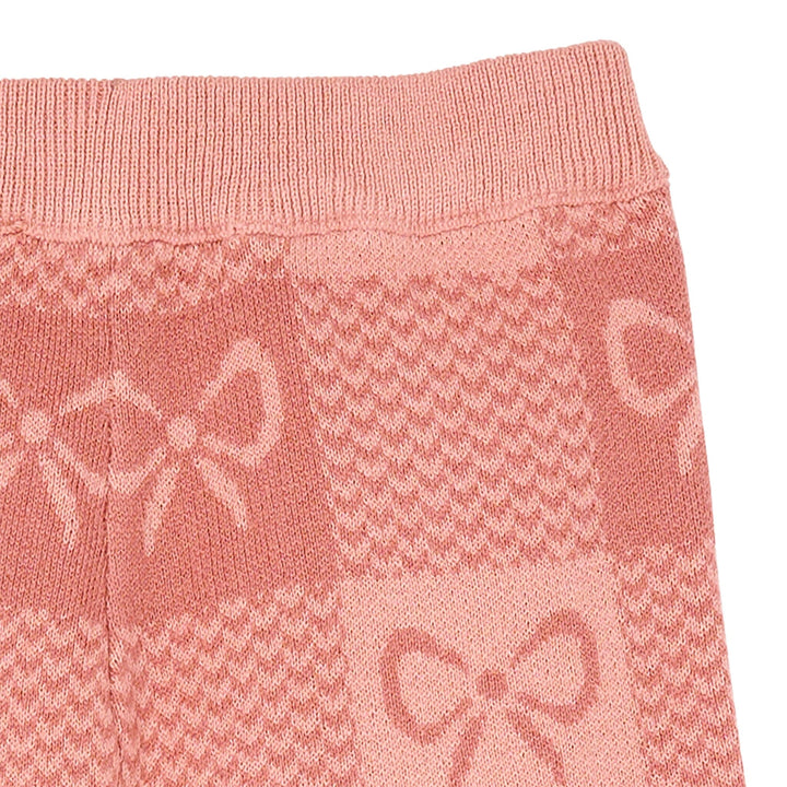 2-Piece Baby Girls Pink Ribbons Jacquard Seater Knit Top and Pant Set Outfits & Sets Gerber® 