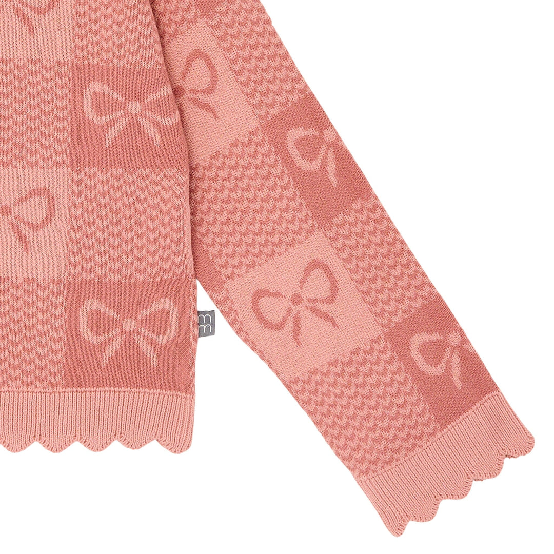 2-Piece Baby Girls Pink Ribbons Jacquard Seater Knit Top and Pant Set Outfits & Sets Gerber® 