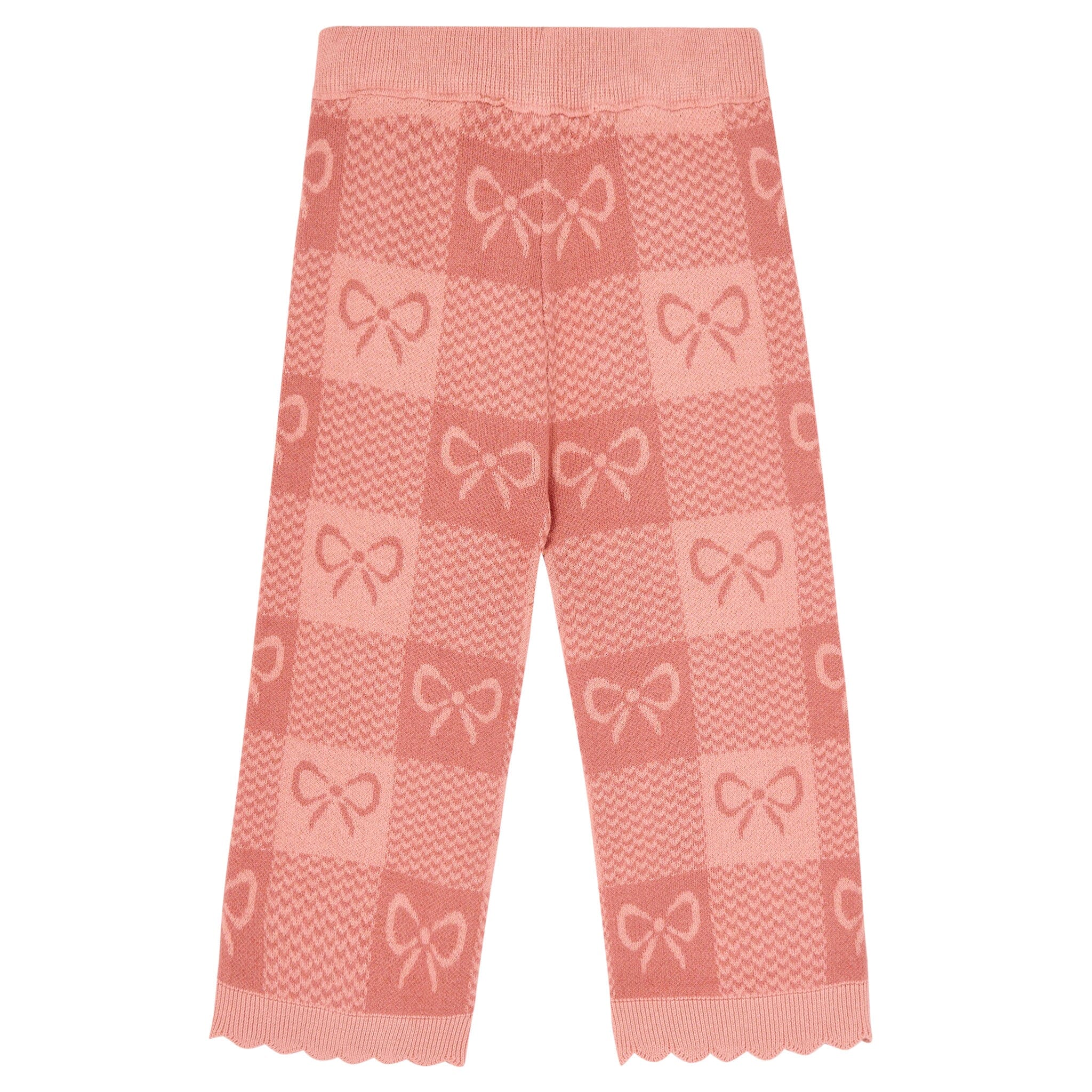 2-Piece Baby Girls Pink Ribbons Jacquard Seater Knit Top and Pant Set Outfits & Sets Gerber® 