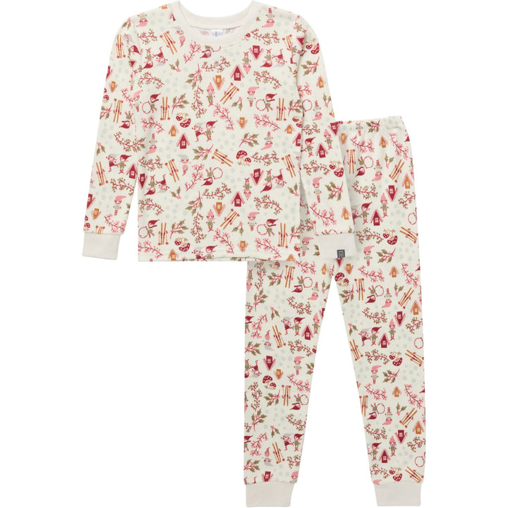 2-Piece Baby Girls Winter Joy Snug Fitting Footless Pajama Set Sleepwear Gerber® 