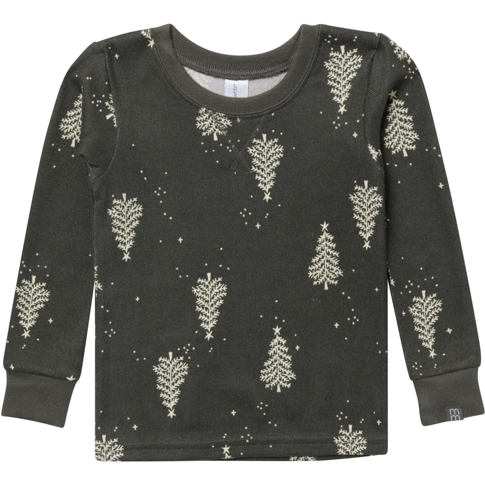 2-Piece Baby Neutral Green Christmas Tree Snug Fitting Footless Pajama Set Sleepwear Gerber® 