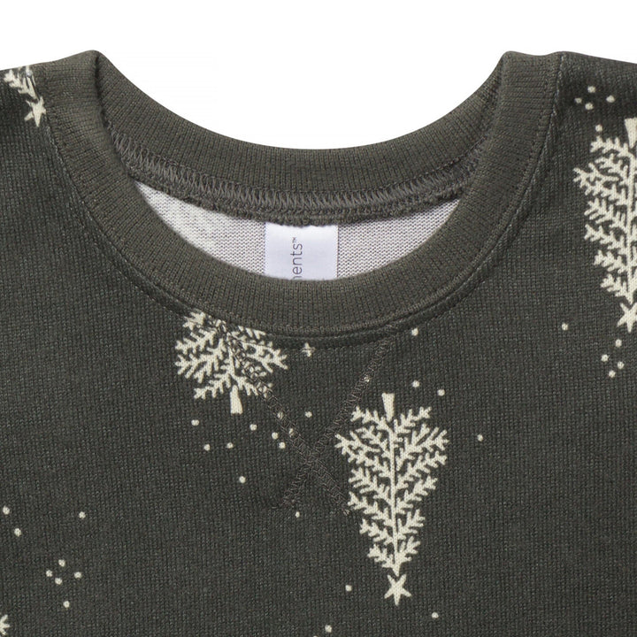 2-Piece Baby Neutral Green Christmas Tree Snug Fitting Footless Pajama Set Sleepwear Gerber® 