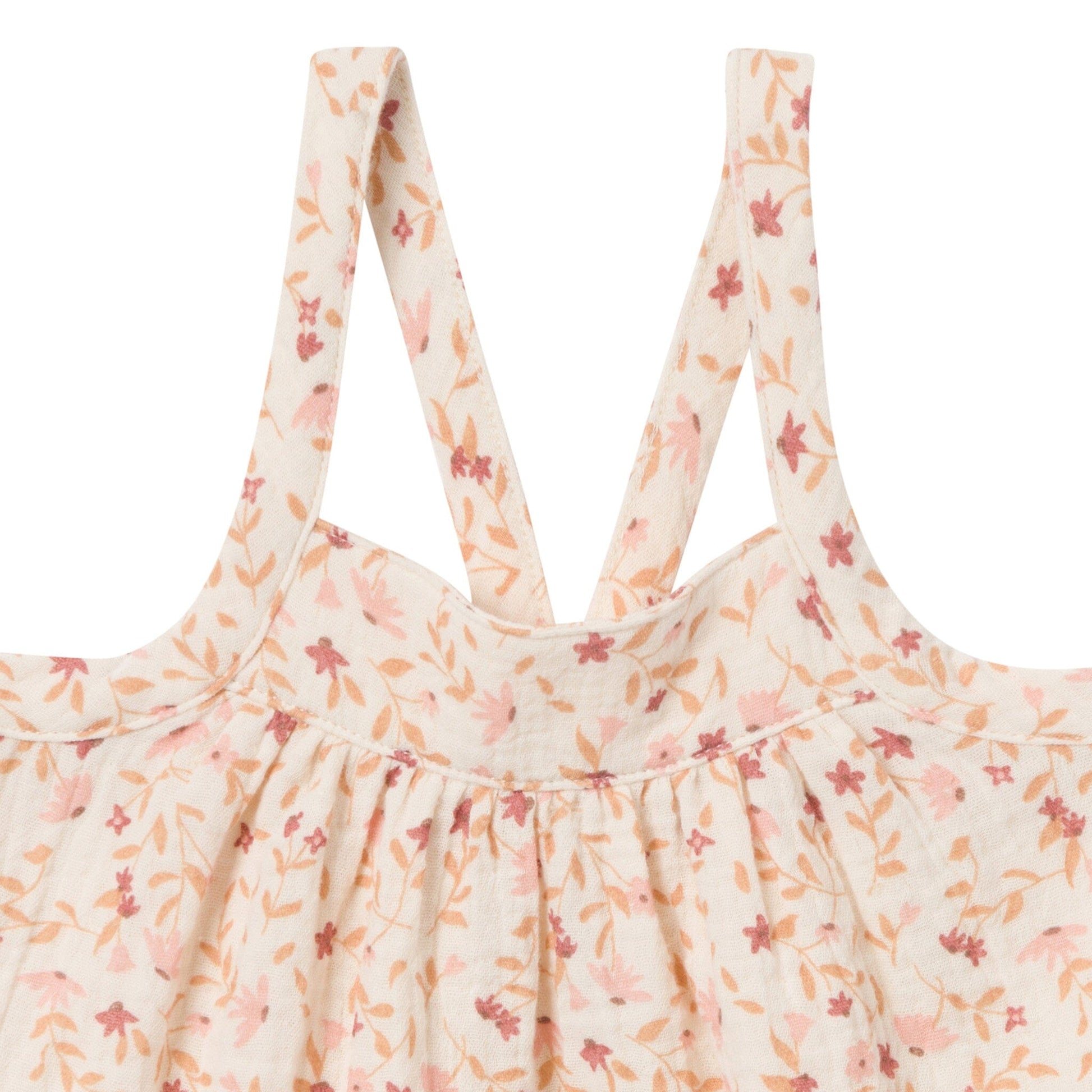 2-Piece Infant & Toddler Girls Beige Vine Floral Cropped Pants Set outfits Modern Moments™ by Gerber® 