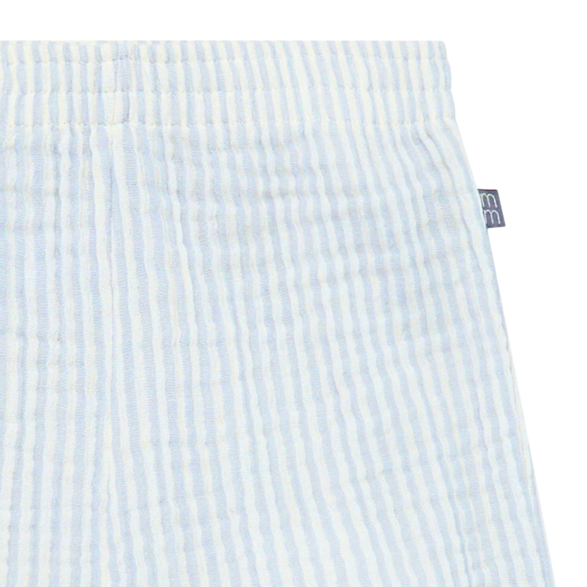 2-Piece Infant & Toddler Girls Light Blue Stripe Cropped Pants Set outfits Modern Moments™ by Gerber® 