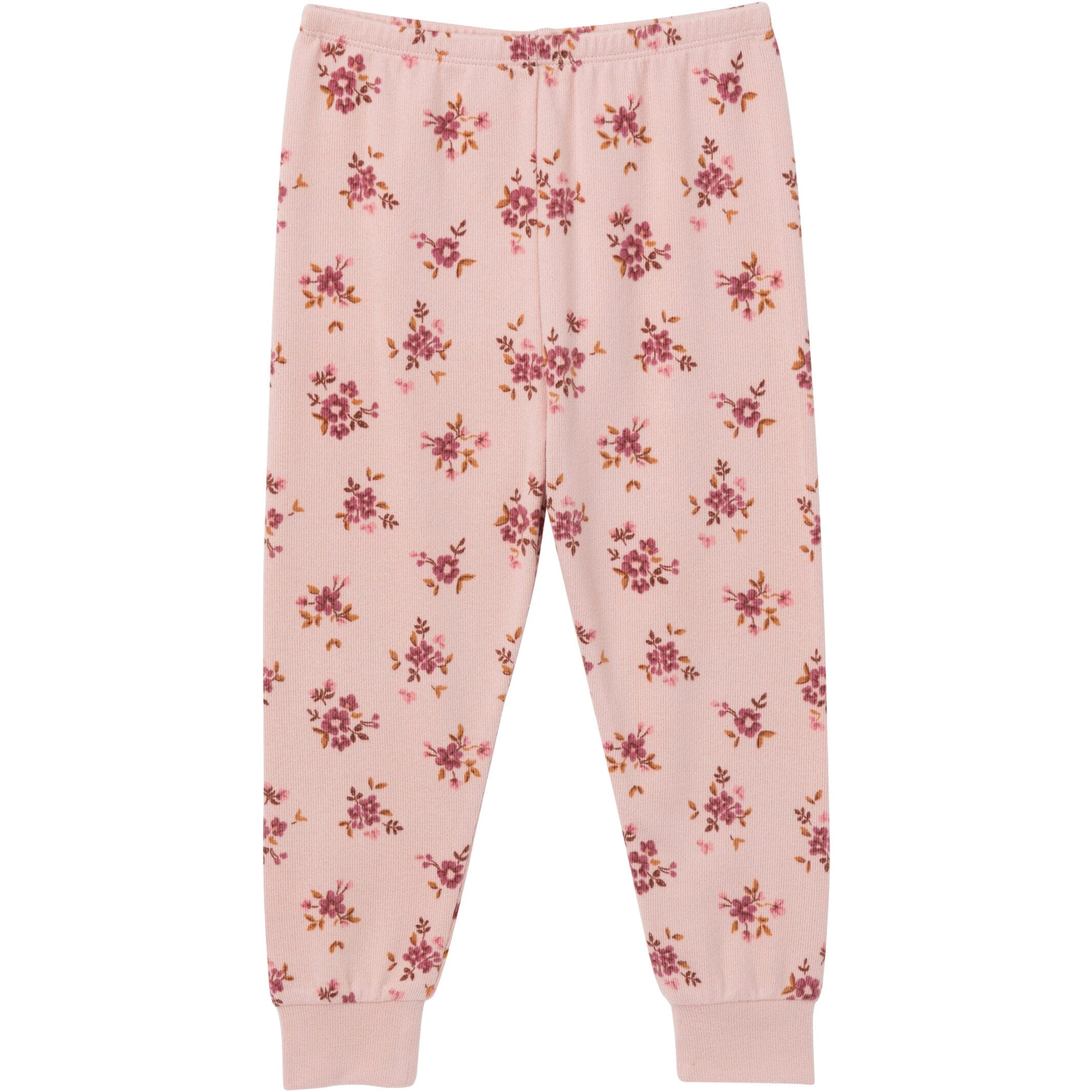 2-Piece Infant & Toddler Girls Light Rose Dahlia Toss Pajama Set