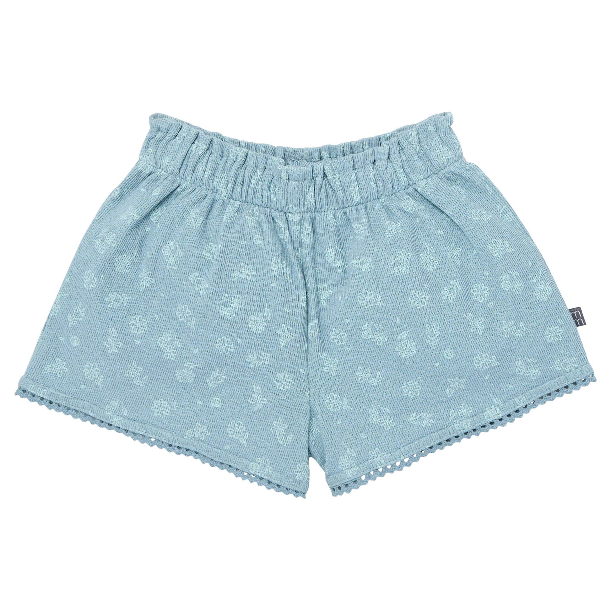 2-Piece Infant & Toddler Girls Medium Teal Floral Top and Shorts Set outfits Modern Moments™ by Gerber® 