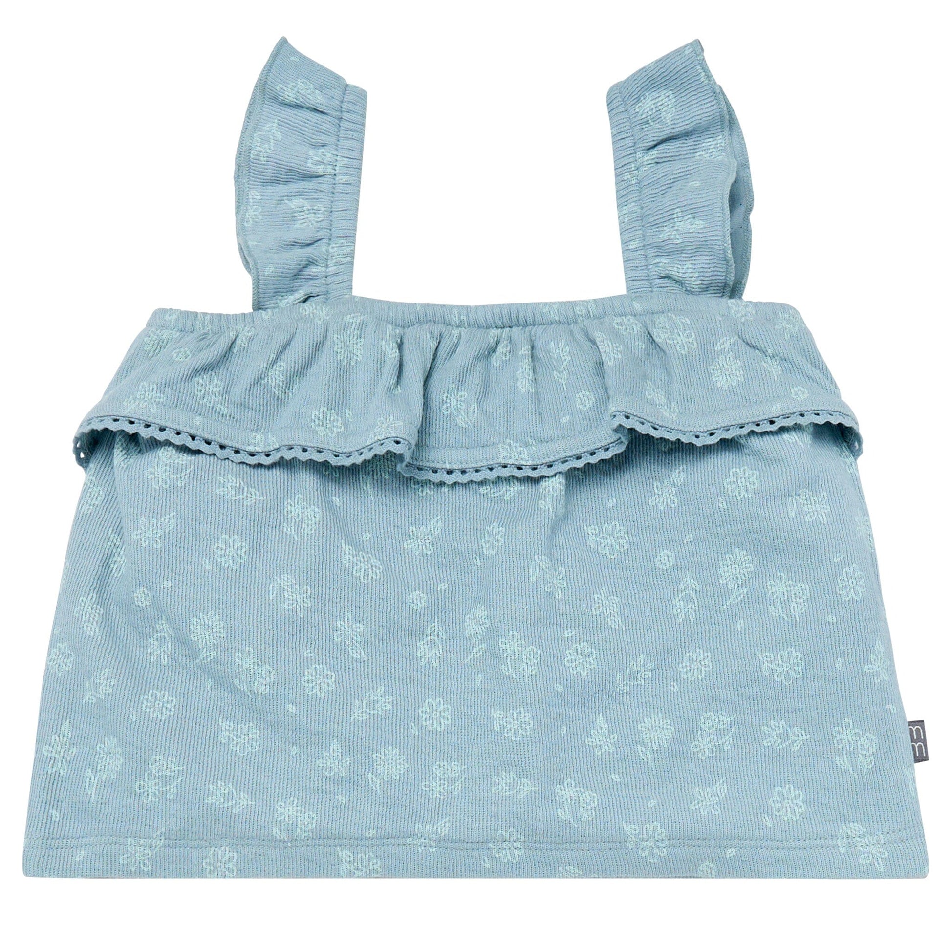 2-Piece Infant & Toddler Girls Medium Teal Floral Top and Shorts Set outfits Modern Moments™ by Gerber® 