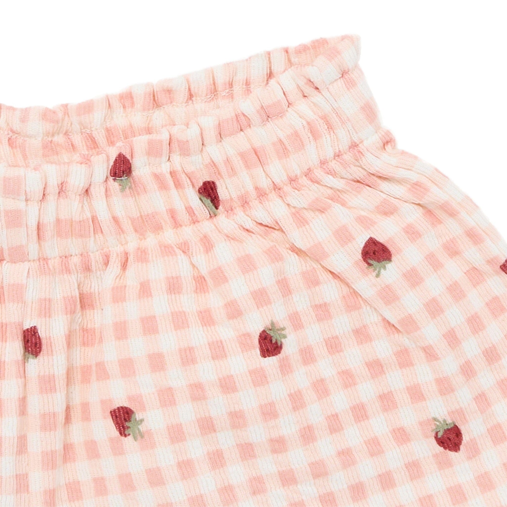2-Piece Infant & Toddler Girls Rose Strawberry Gingham Top and Shorts Set outfits Modern Moments™ by Gerber® 