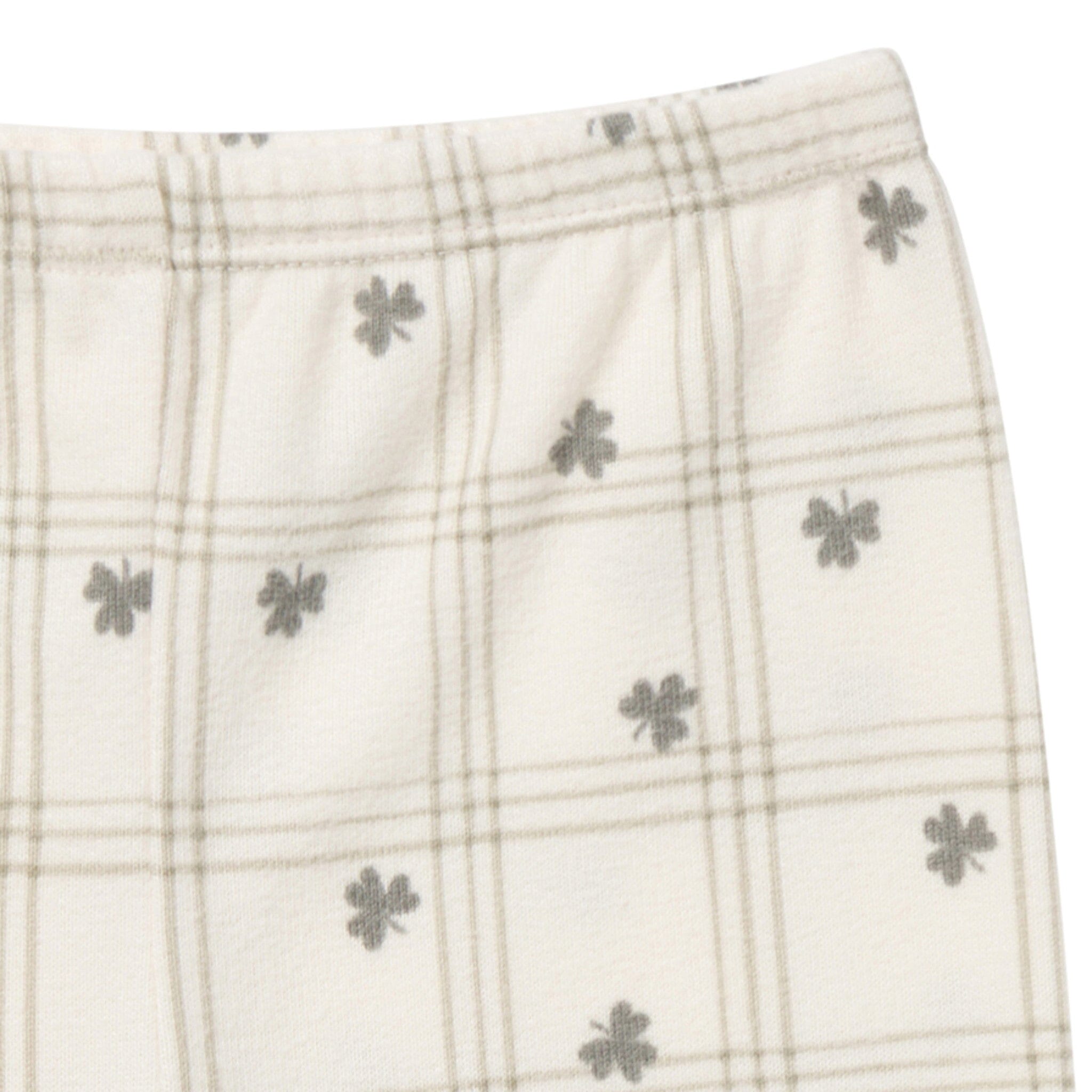 2-Piece Infant & Toddler Neutral Ivory Shamrock Tight Fitting Pajamas Set sleepwear Modern Moments™ by Gerber® 