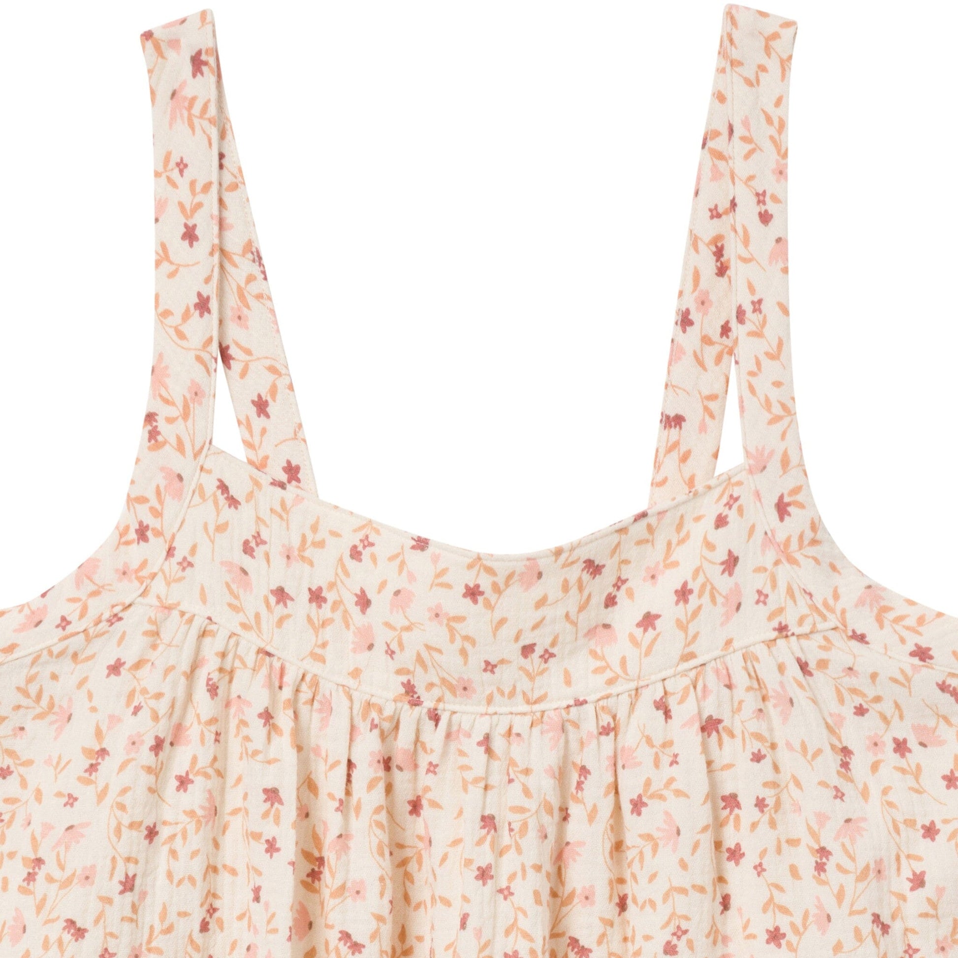 2-Piece Baby Girls Beige Vine Floral Women'S Cropped Pants Set outfits Modern Moments™ by Gerber® 