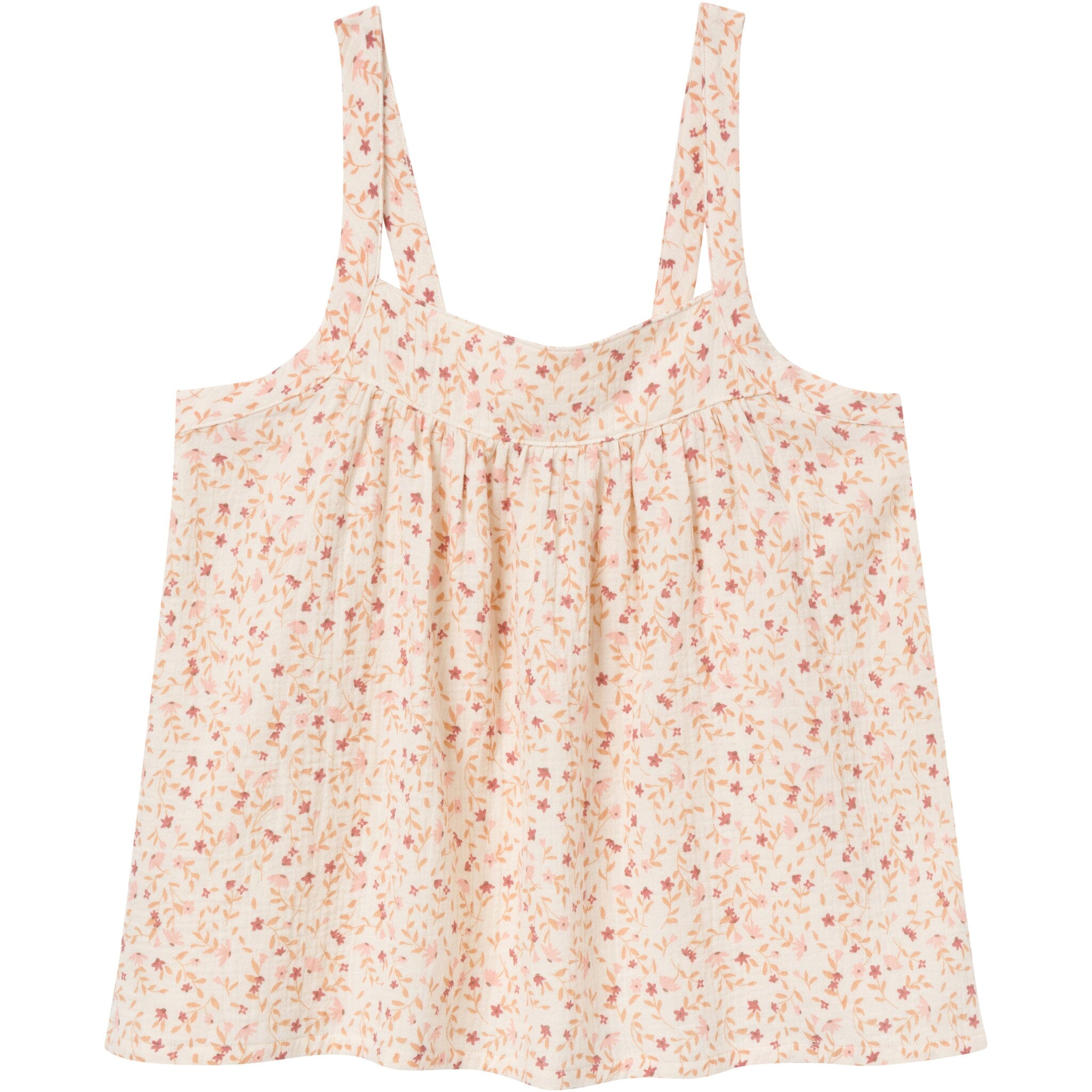 2-Piece Baby Girls Beige Vine Floral Women'S Cropped Pants Set outfits Modern Moments™ by Gerber® 