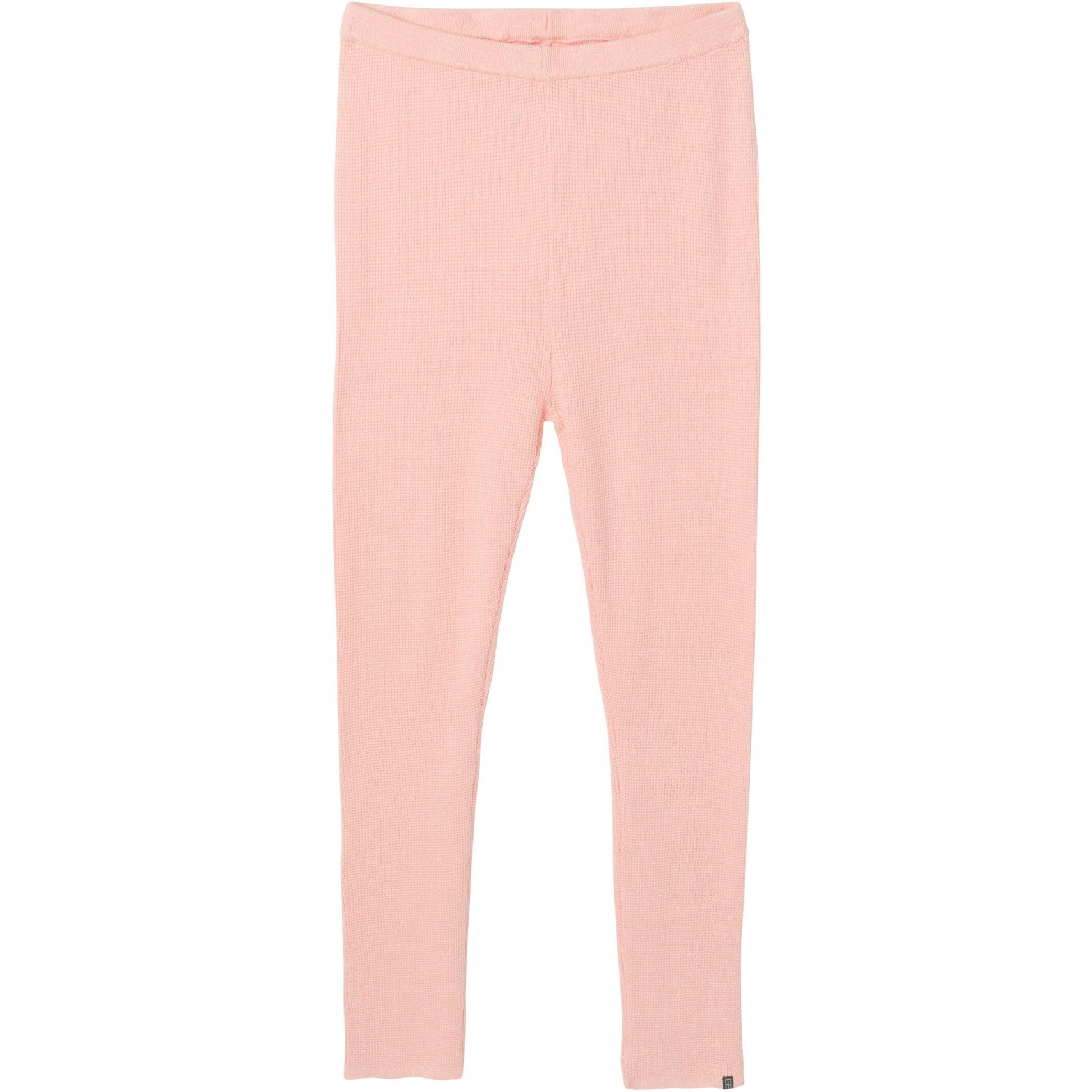 2-Piece Women's Pink Hooded Waffle Top and Legging Set