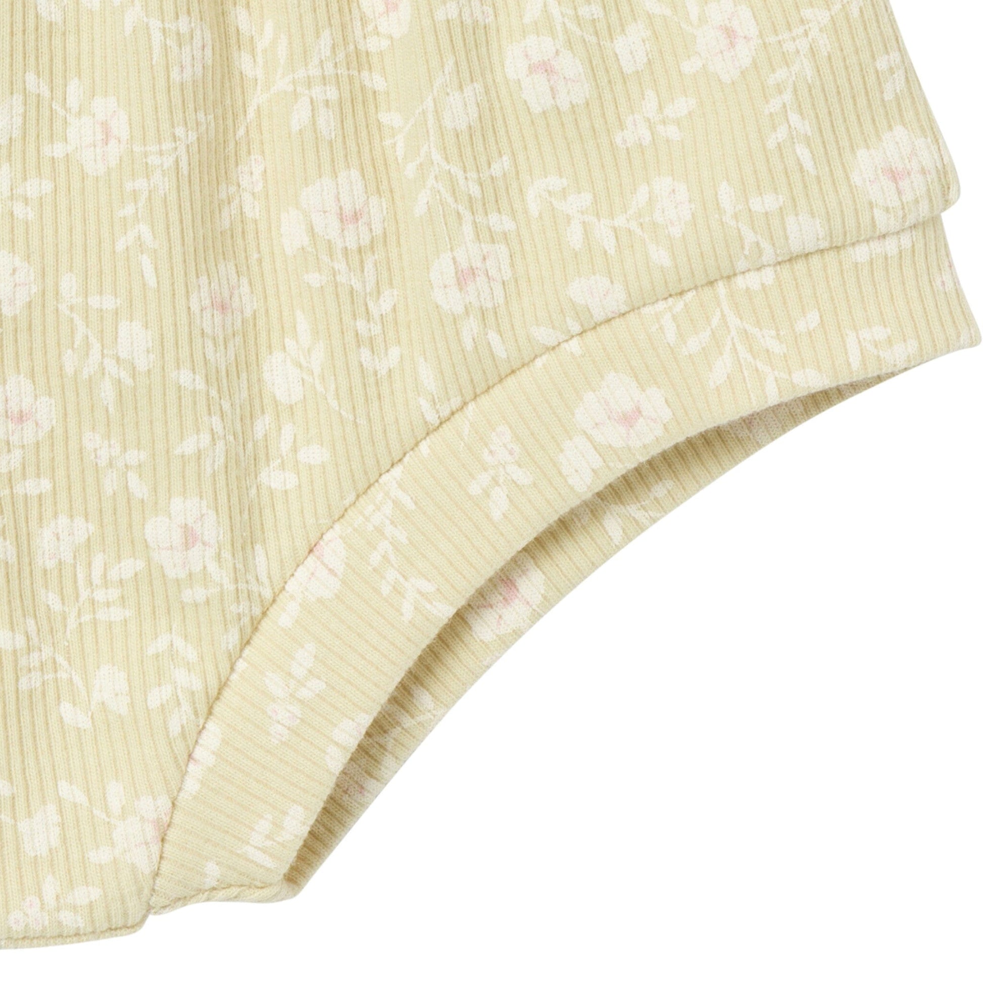 4-Pack Baby Girls Dusty Yellow Floral/Light Rose Short Sleeve Bodysuit and Shorts Set