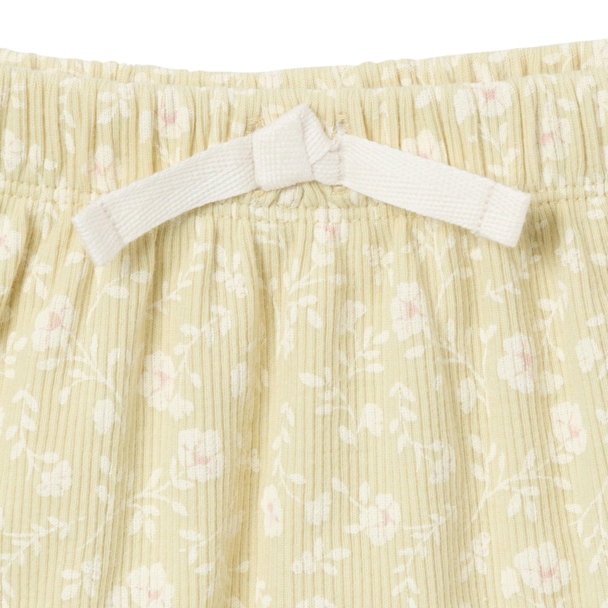 4-Pack Baby Girls Dusty Yellow Floral/Light Rose Short Sleeve Bodysuit and Shorts Set