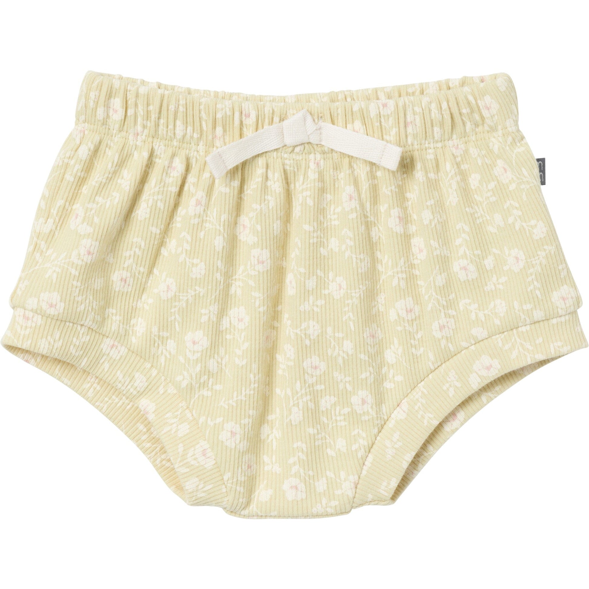 4-Pack Baby Girls Dusty Yellow Floral/Light Rose Short Sleeve Bodysuit and Shorts Set