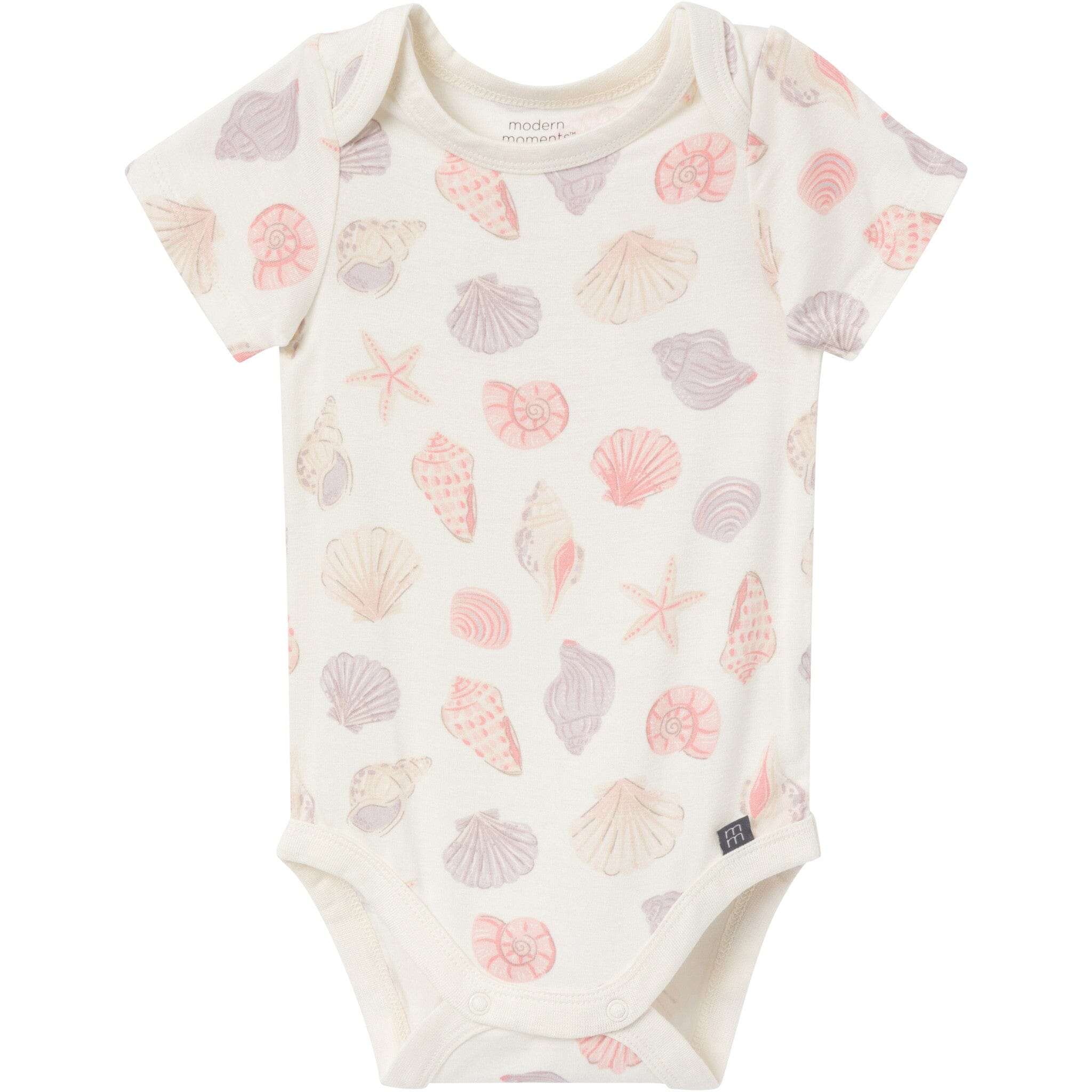 4-Pack Baby Girls Ivory Seashells Bodysuit and Pant Set outfits Modern Moments™ by Gerber® 