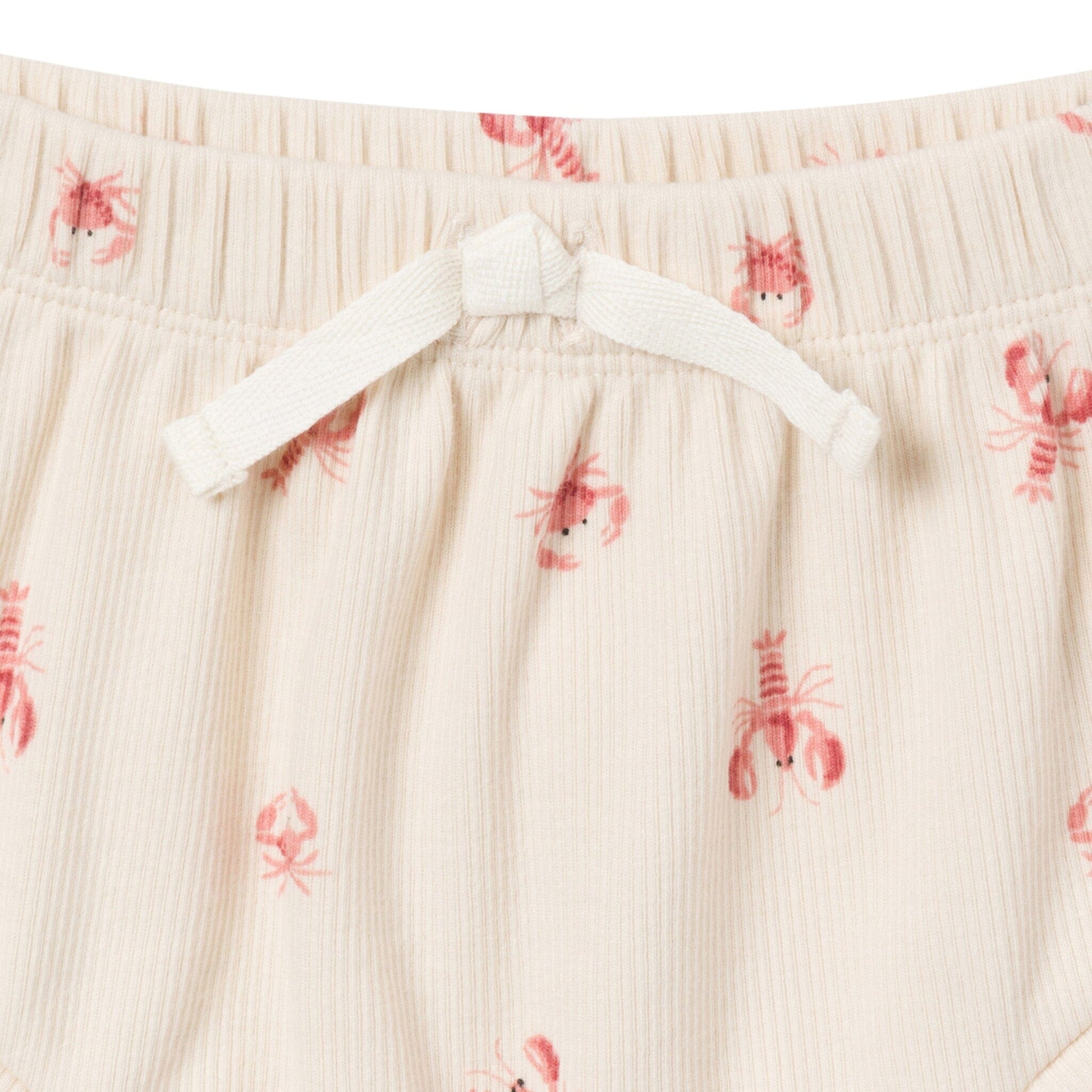 4-Pack Baby Neutral Beige Lobster/Medium Rose Short Sleeve Bodysuit and Shorts Set