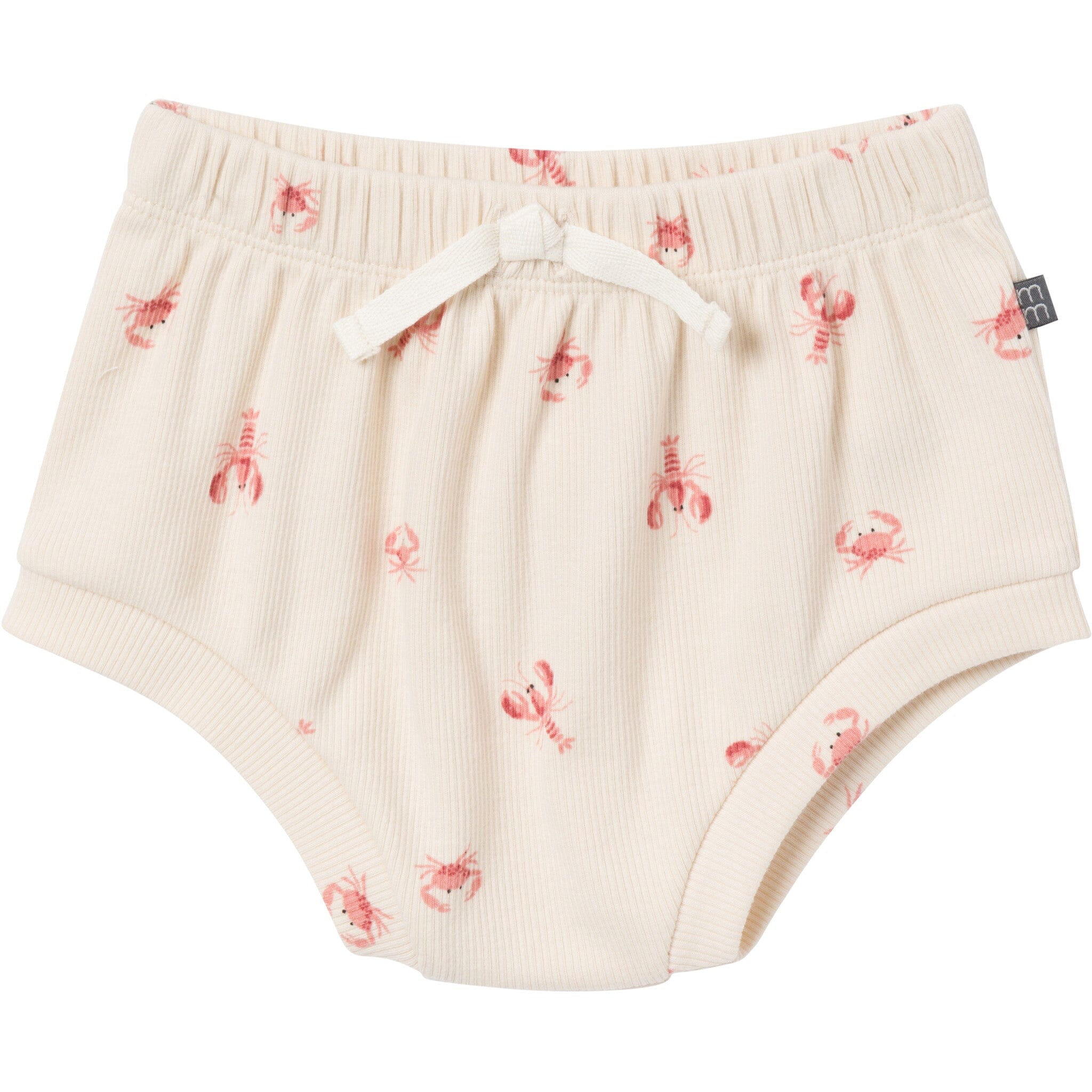 4-Pack Baby Neutral Beige Lobster/Medium Rose Short Sleeve Bodysuit and Shorts Set