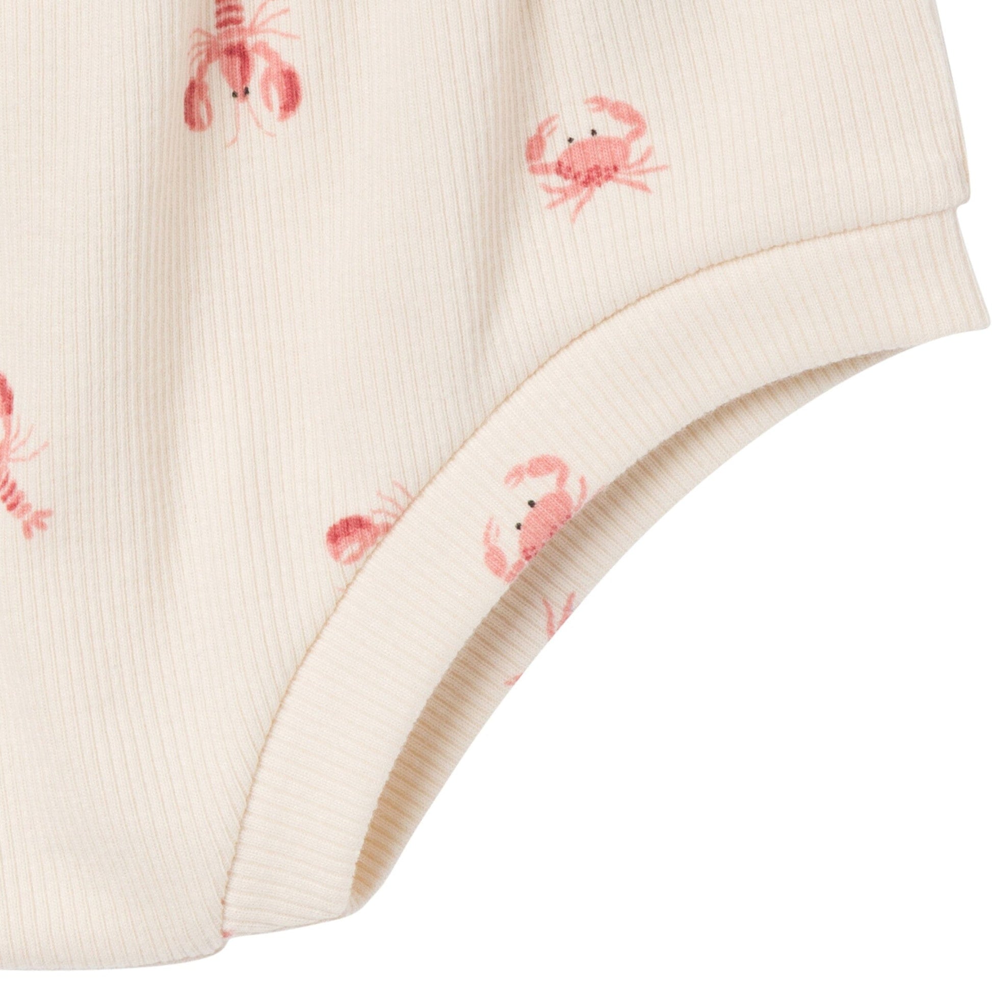 4-Pack Baby Neutral Beige Lobster/Medium Rose Short Sleeve Bodysuit and Shorts Set