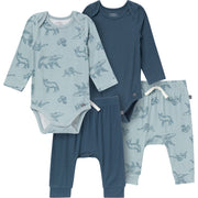 4-Piece Baby Boys Blue Bodysuit and Pant Set Outfits & Sets Gerber® 
