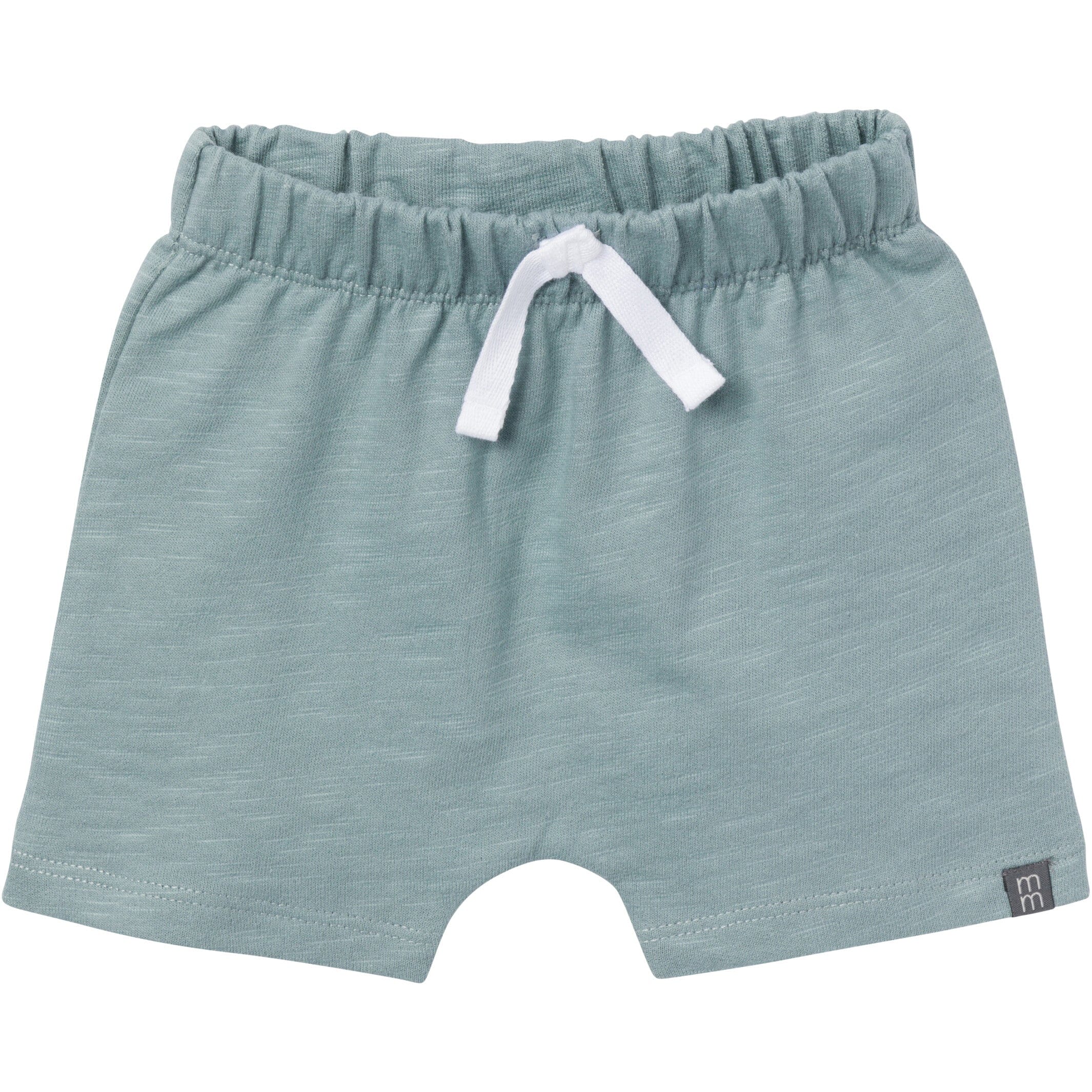 4-Piece Baby Boys Cream/Teal Bodysuit and Short Set