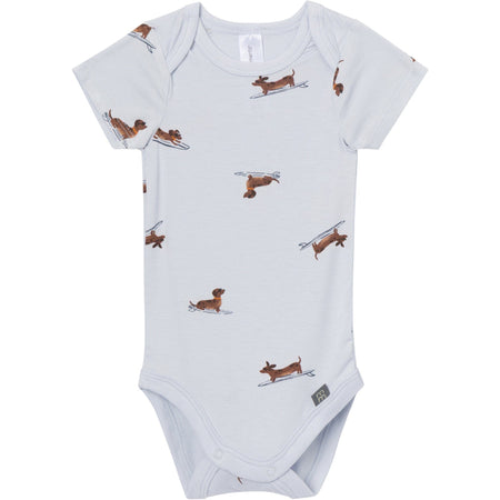 4-Piece Baby Boys Dachshund Surf Bodysuits and Pants Viscose Set