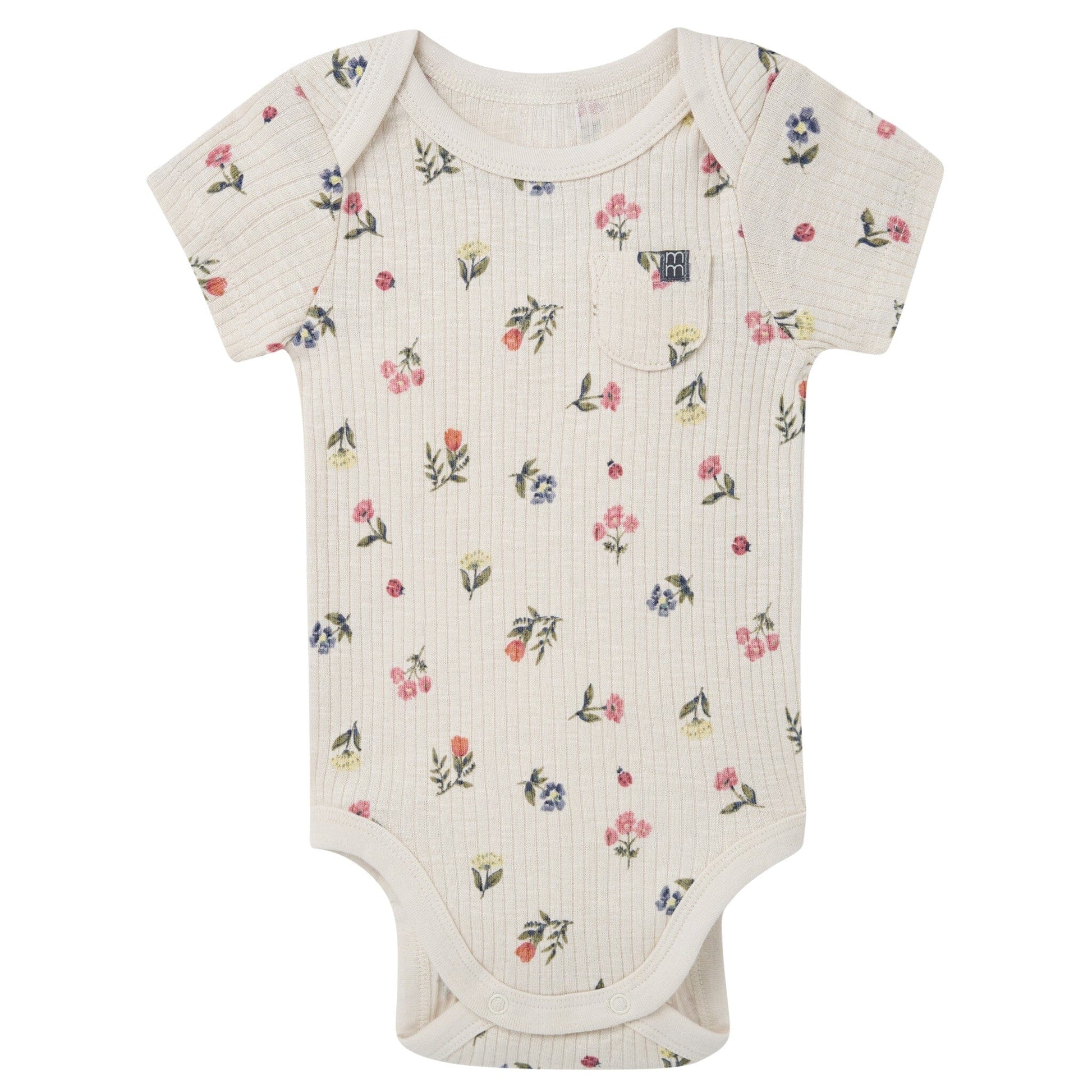 4-Piece Baby Girls Beige Garden Bodysuit and Shorties outfits modern moments™ by Gerber® 