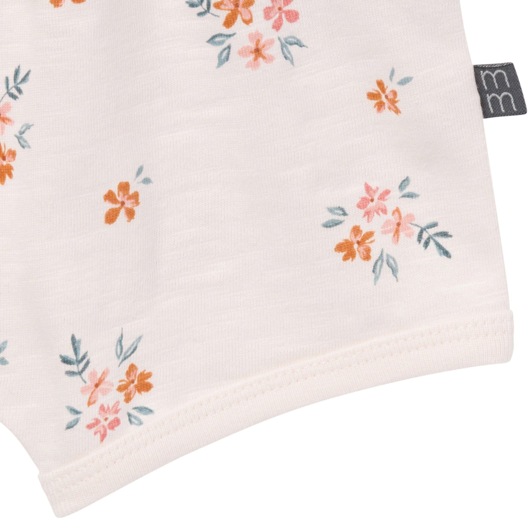 4-Piece Baby Girls Light Rose Flower Bunches/Rose Sleeveless Peplum Tops and Shorts Set outfits Modern Moments™ by Gerber® 