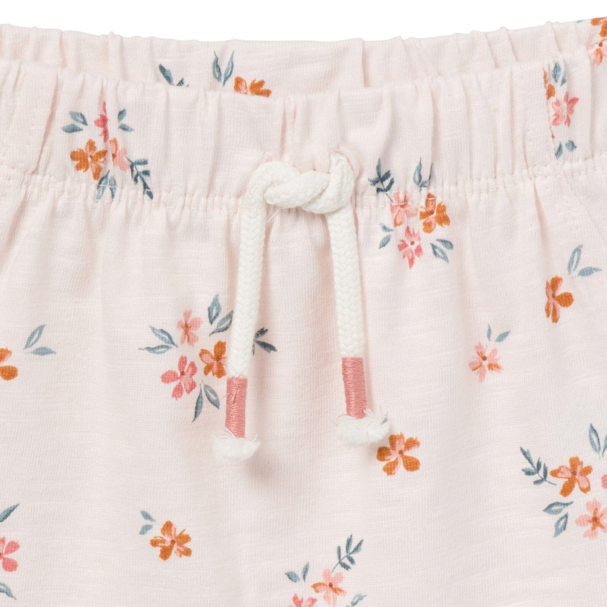 4-Piece Baby Girls Light Rose Flower Bunches/Rose Sleeveless Peplum Tops and Shorts Set outfits Modern Moments™ by Gerber® 