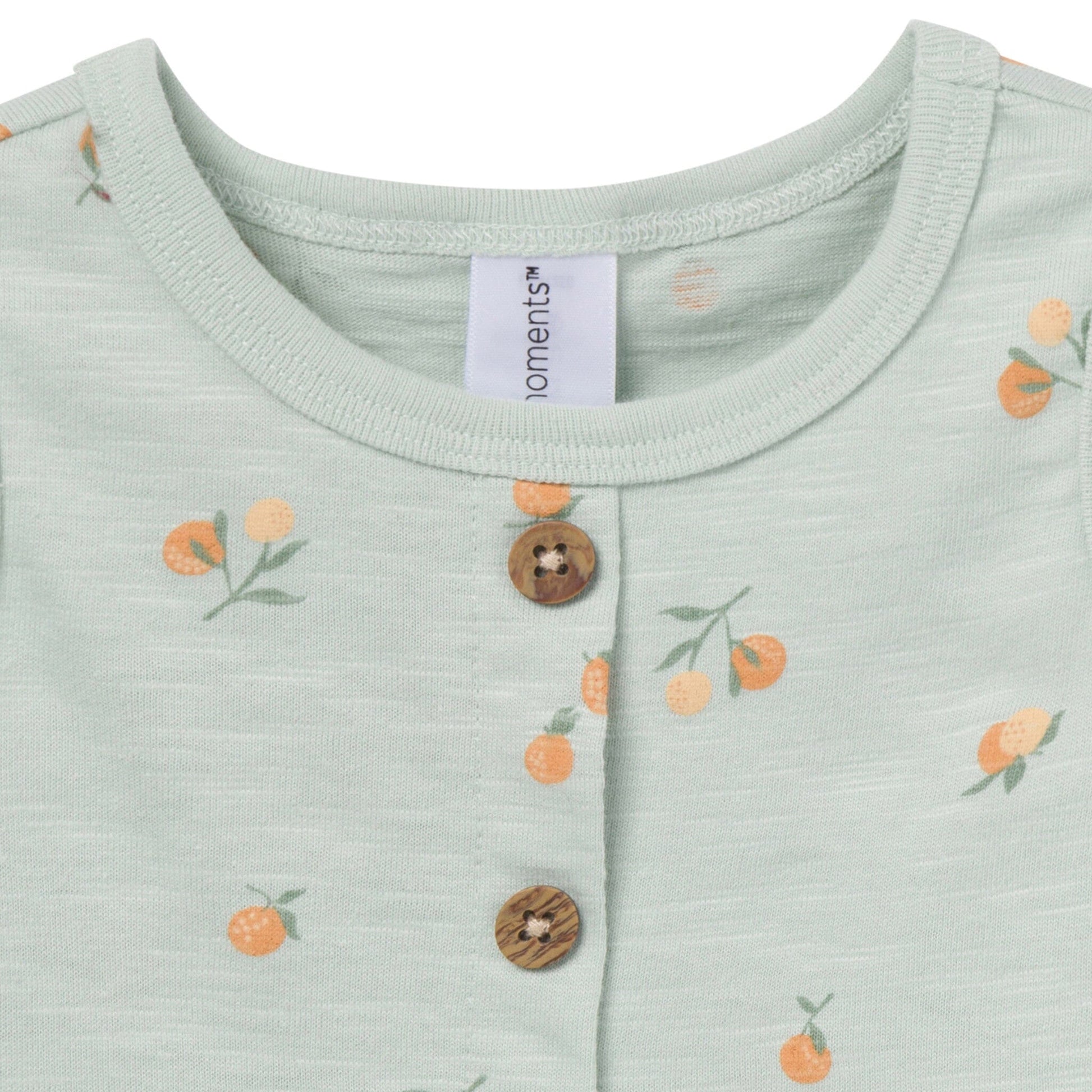 4-Piece Baby Girls Light Sky Oranges/Tan Sleeveless Peplum Tops and Shorts Set outfits Modern Moments™ by Gerber® 