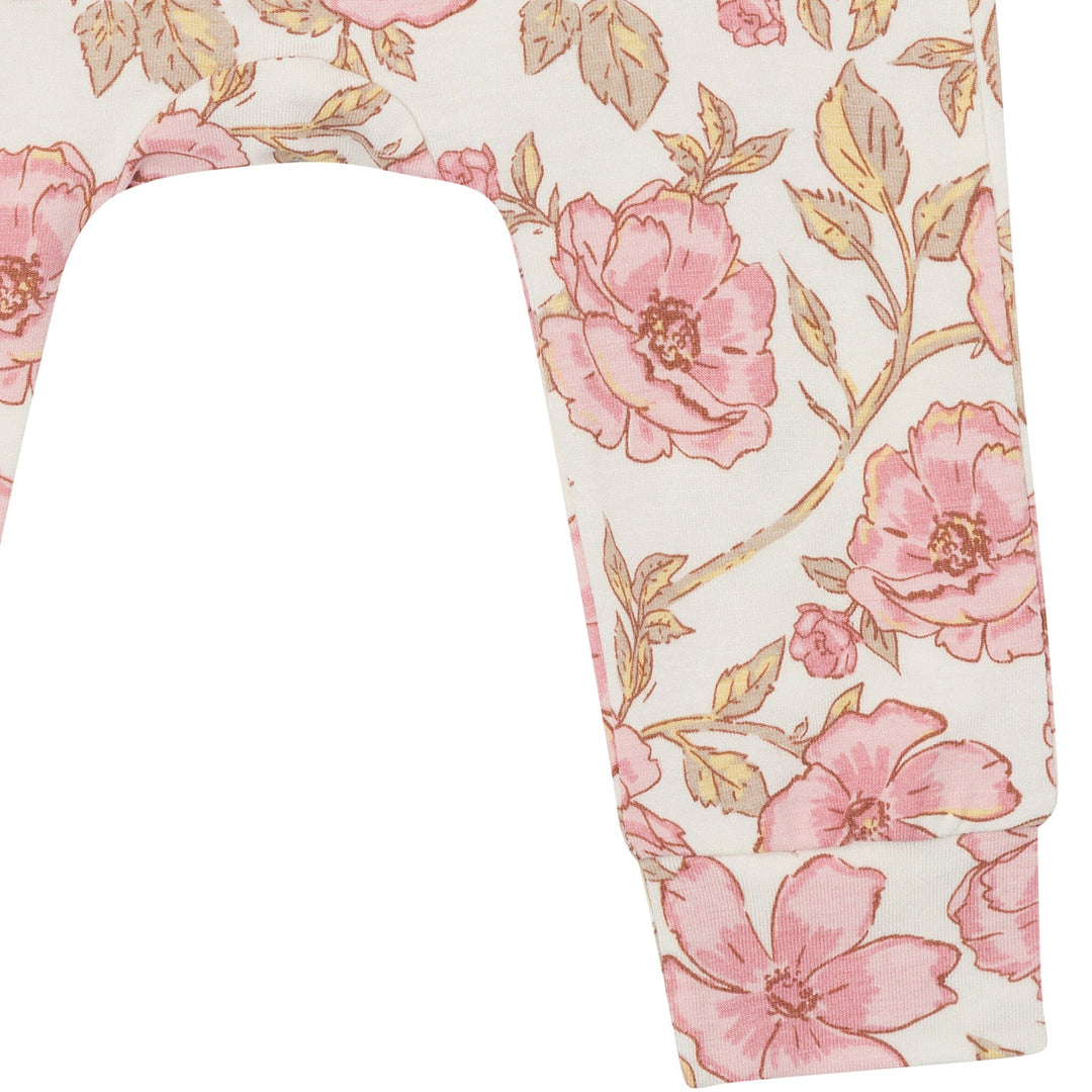 4-Piece Baby Girls Multi Flower Bodysuit and Pant Outfits & Sets Modern Moments™ by Gerber® 