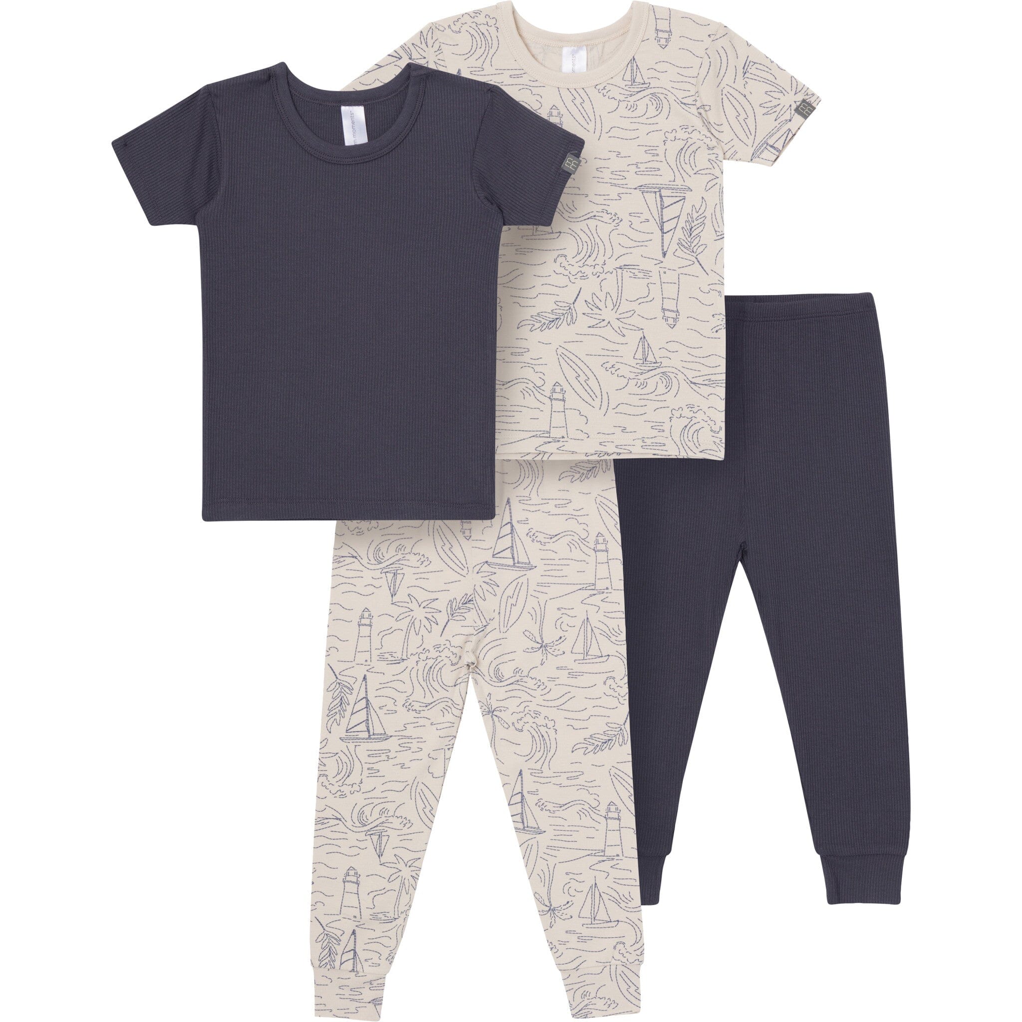 4-Piece Baby Boys Maine Coast Viscose Snug Fitting Pajama sleepwear modern moments™ by Gerber® 