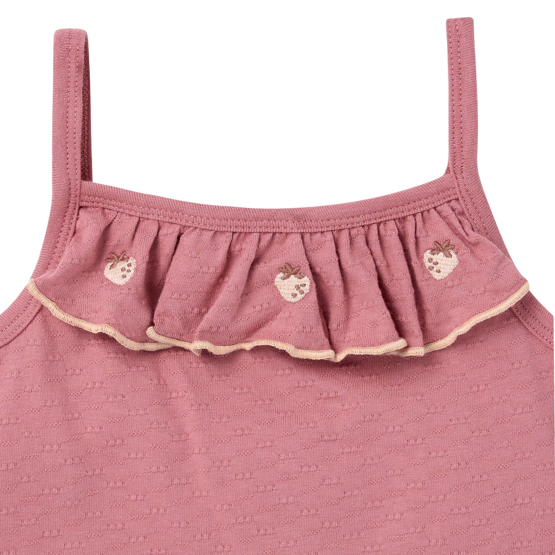 4-Piece Baby Girls Rose Elegance Bisque Tank Top & Shorts Outfits & Sets Modern Moments™ by Gerber® 
