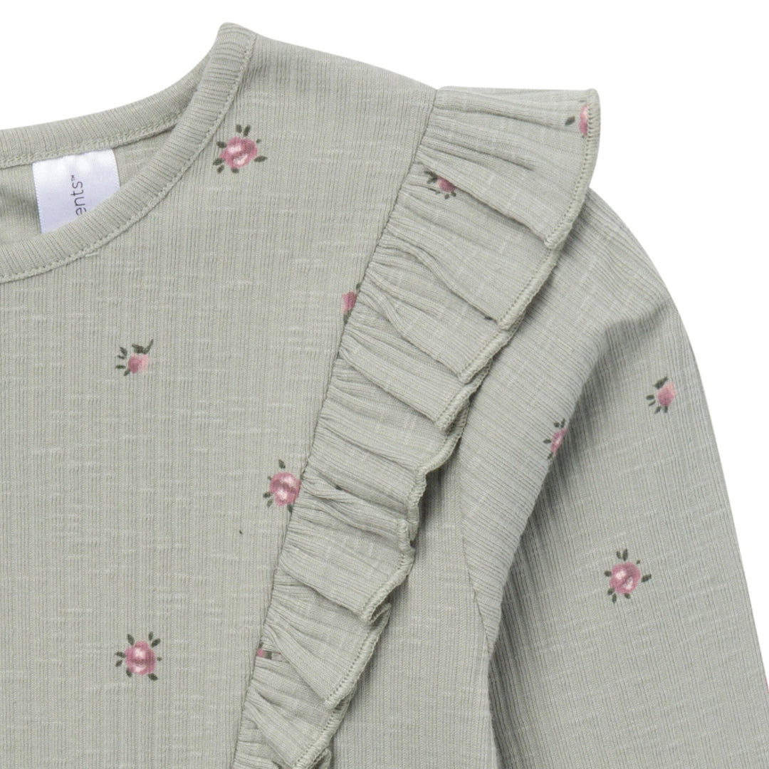 4-Piece Baby Girls Blue and Green Ruffle Top and Legging Set Outfits & Sets Modern Moments™ by Gerber® 