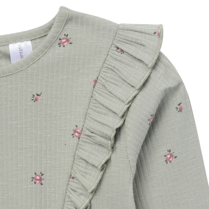 4-Piece Baby Girls Blue and Green Ruffle Top and Legging Set Outfits & Sets Modern Moments™ by Gerber® 