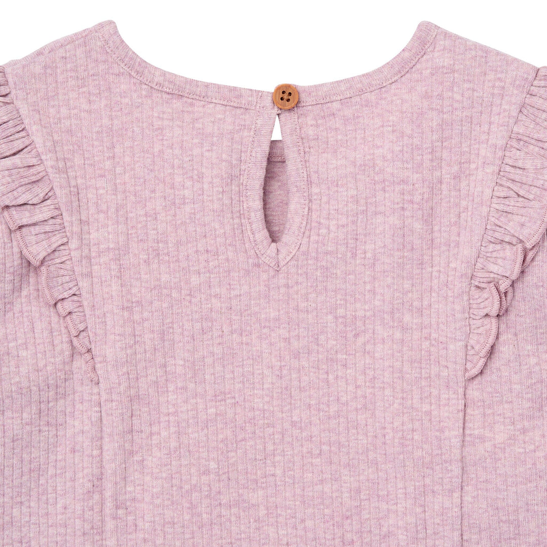 4-Piece Baby Girls Purple and Gray Ruffle Top and Legging Set Outfits & Sets Gerber® 