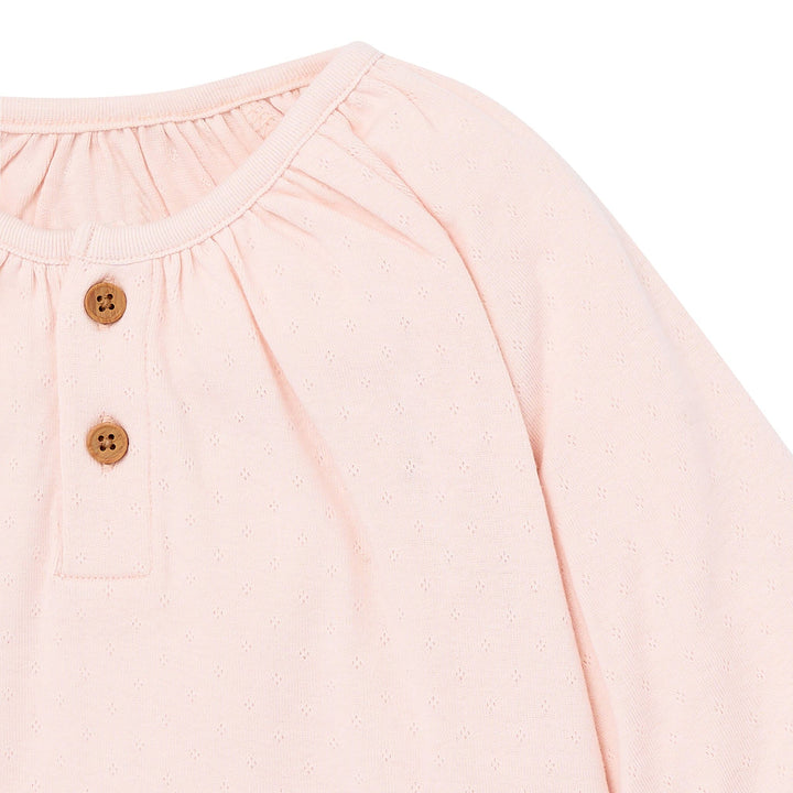 4-Piece Baby Girls Rose Henley Top and Paperbag Pants Set Outfits & Sets Gerber® 