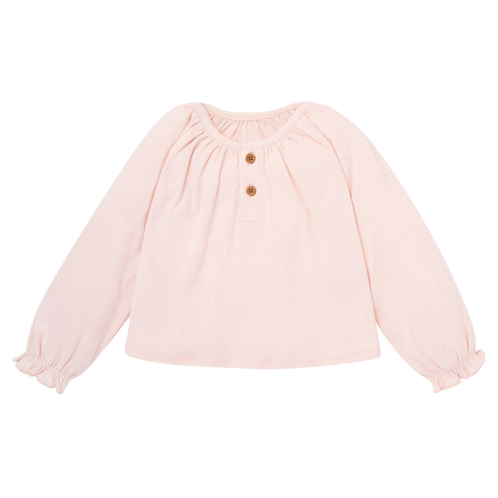 4-Piece Baby Girls Rose Henley Top and Paperbag Pants Set Outfits & Sets Gerber® 