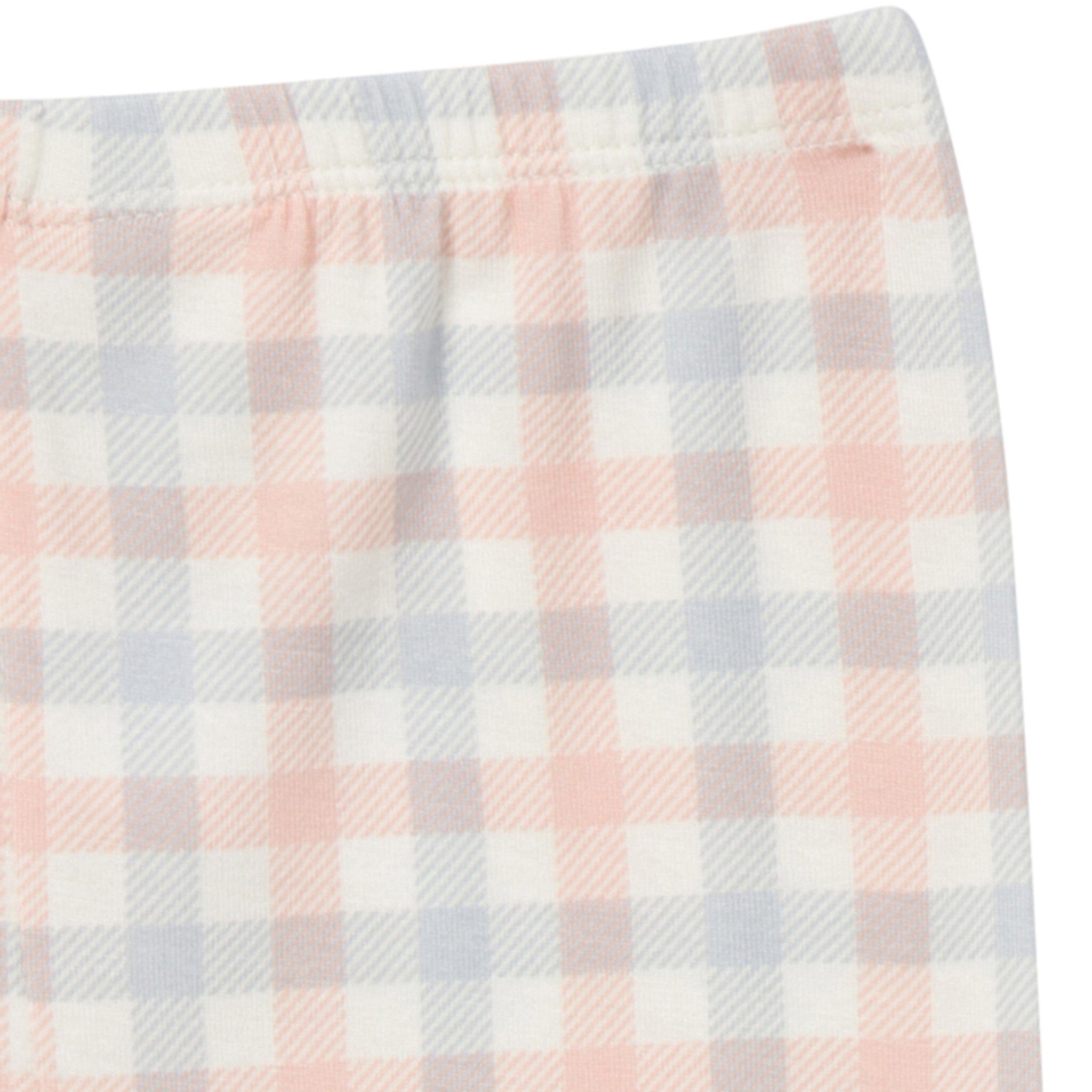 4-Piece Infant & Toddler Neutral Blue Plaid Tight Fitting Footless Pajamas sleepwear Modern Moments™ by Gerber® 