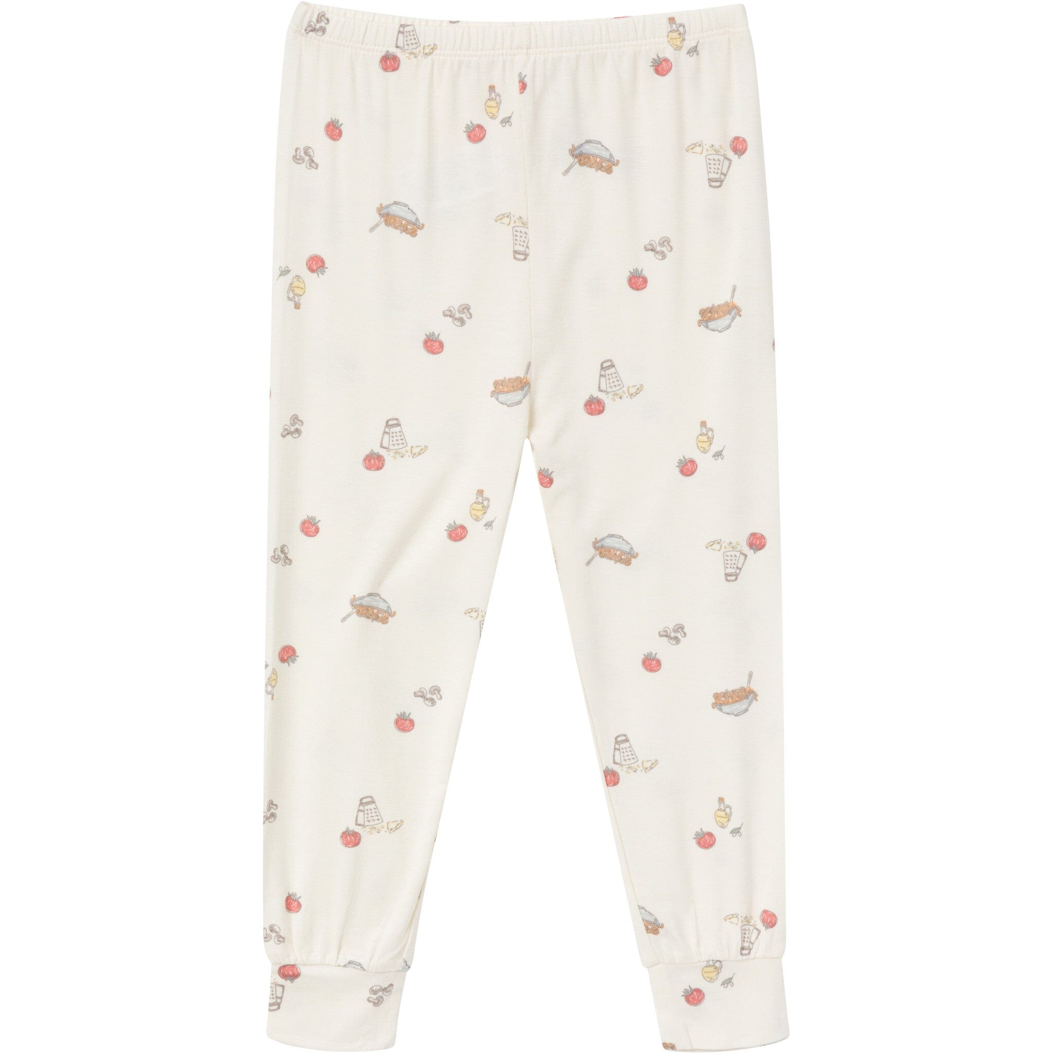 4-Piece Infant & Toddler Neutral Ivory Pasta Dinner Tight Fitting Pajamas Set sleepwear Modern Moments™ by Gerber® 