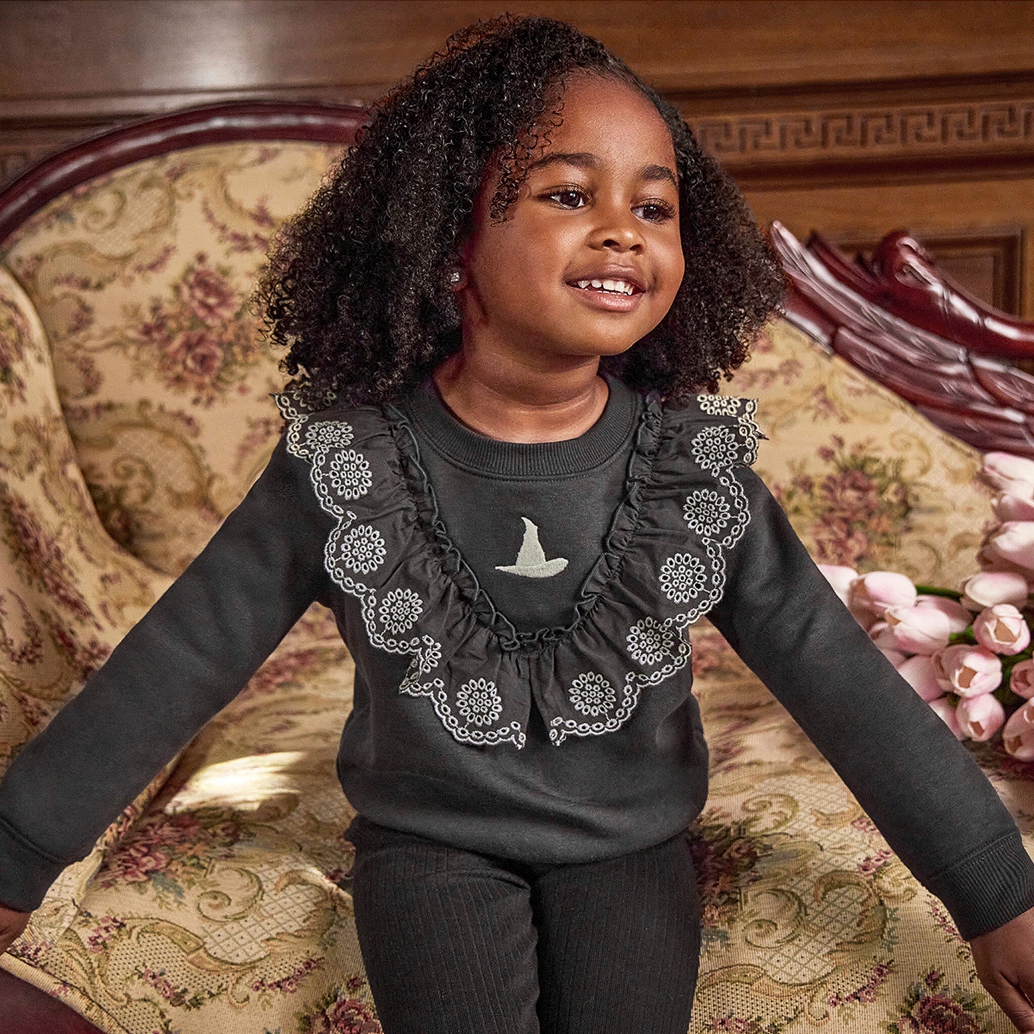Infant & Toddler Girls Bristol Black Wicked Sweatshirt Outerwear Gerber® 