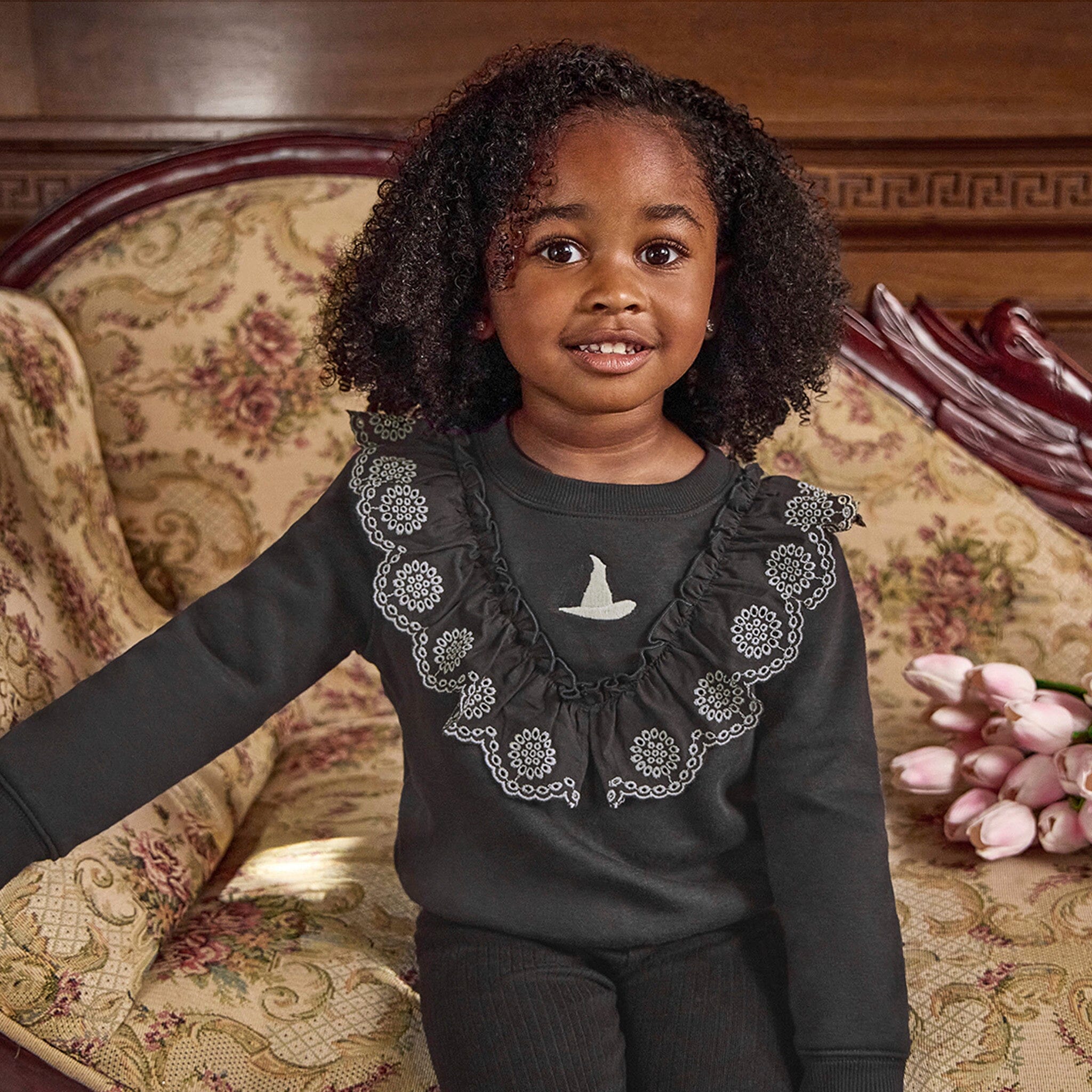 Infant & Toddler Girls Bristol Black Wicked Sweatshirt Outerwear Gerber® 