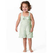 Infant and Toddler Girls Aqua Romper