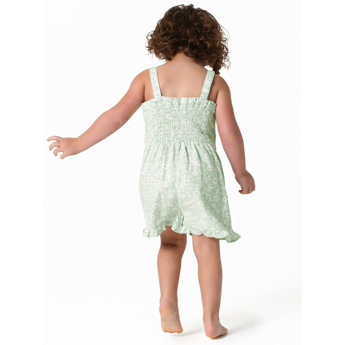 Infant and Toddler Girls Aqua Romper
