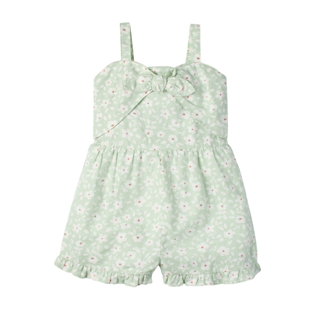 Infant and Toddler Girls Aqua Romper