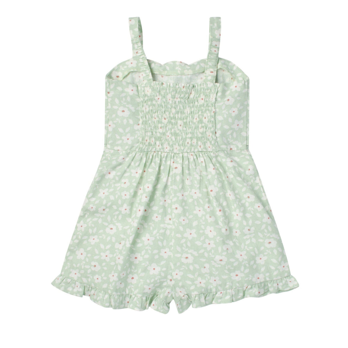 Infant and Toddler Girls Aqua Romper