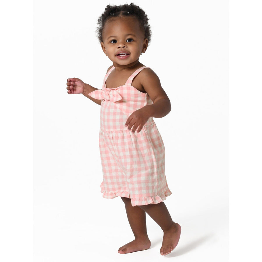 Infant and Toddler Girls Pink Gingham Romper – Gerber Childrenswear