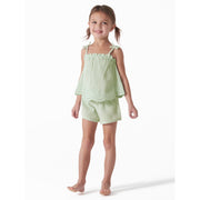 2-Piece Infant & Toddler Girls Aqua Top & Short Set
